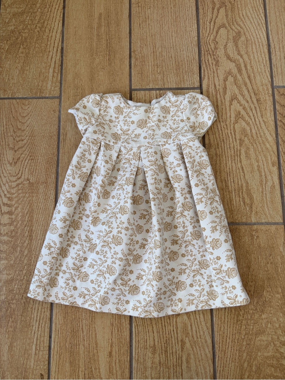 Janie and Jack Layette Floral Pleated Dress Baby Girl 12-18M
